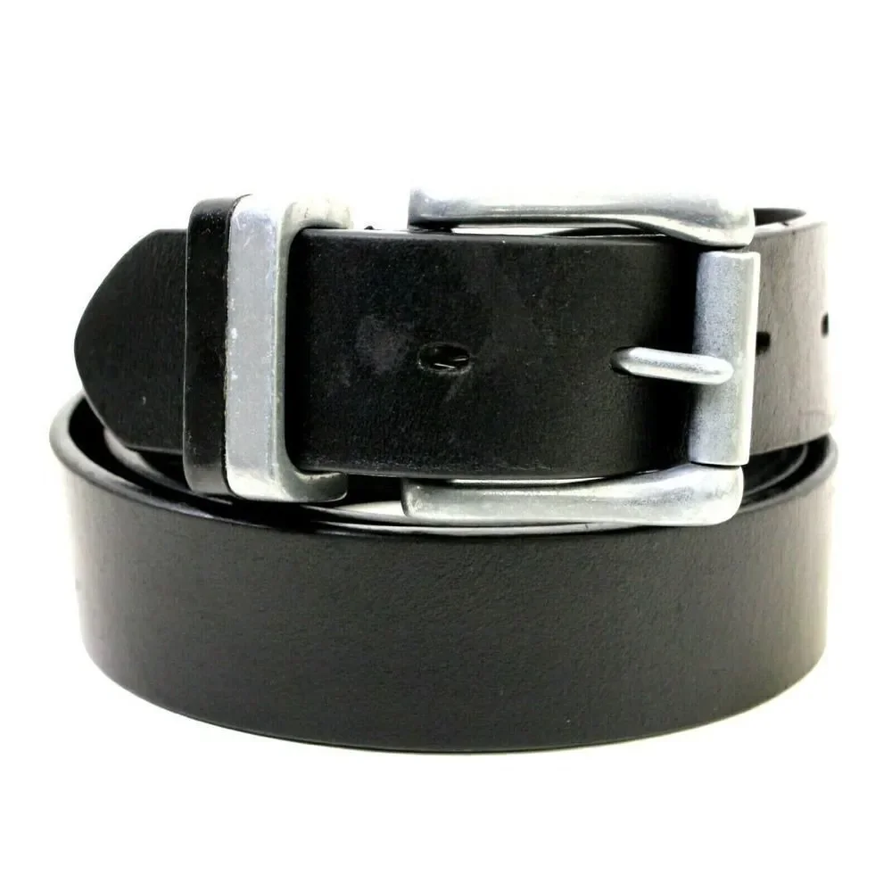 SADDLE BLACK GENUINE LEATHER 1 3/8